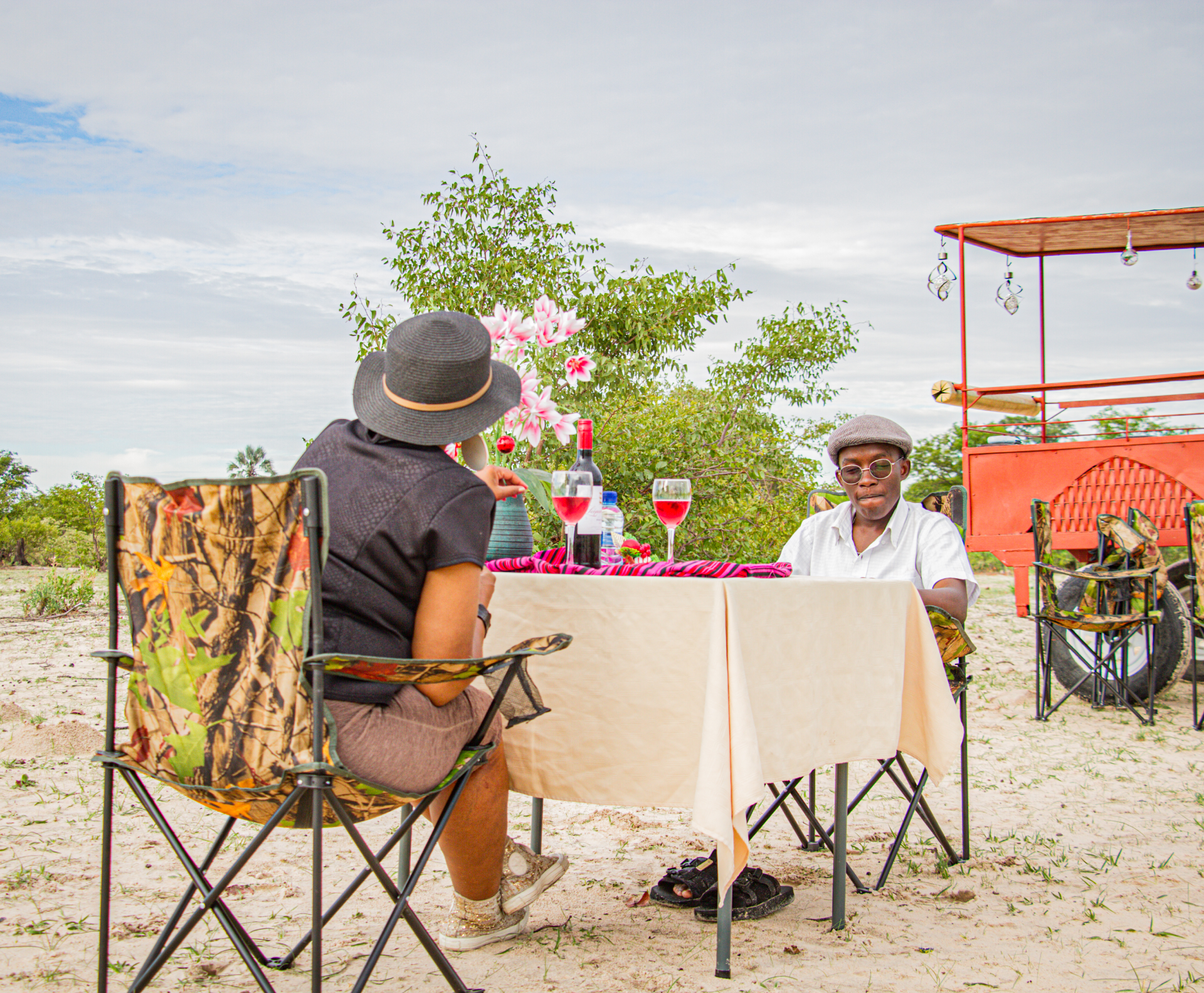 a red and black truck a red and black truck